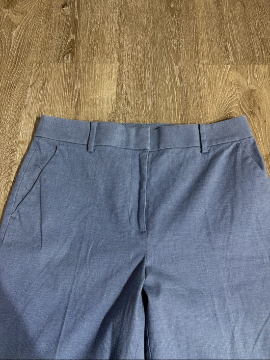 LOFT Blue Wide-Leg Dress Pants - Picture 2 of 6